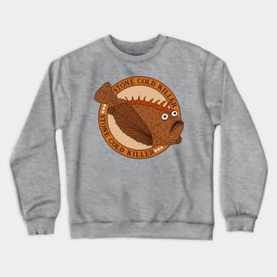 Funny Cartoon Australian Stonefish Quote Crewneck Sweatshirt